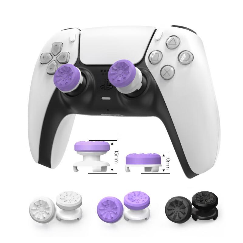 2 Stück Handgriffverlängerungskappen Gamecontroller Gamepad Daumenstick Griffe Abdeckungen Für Ps4 Ps5 Spielekonsolen-Controllerteile