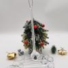 Clear Christmas Teardrop Hanging Ornaments Clear Glass Raindrops Chandelier Pendants DIY Crystal Christmas Tree Hanging Decor