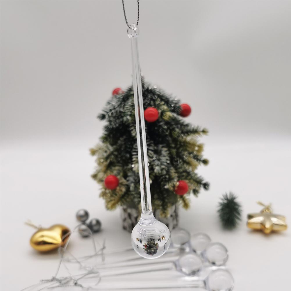 Clear Christmas Teardrop Hanging Ornaments Clear Glass Decor Hanging Raindrops Tree Pendants Christmas Crystal DIY Chandeli M1Z0