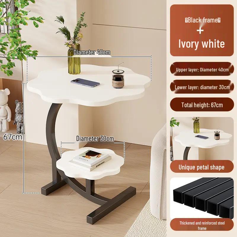 Multi-Functional Movable Coffee Table: Bedroom Bedside, Living Room Sofa Side, or Corner Cabinet Table