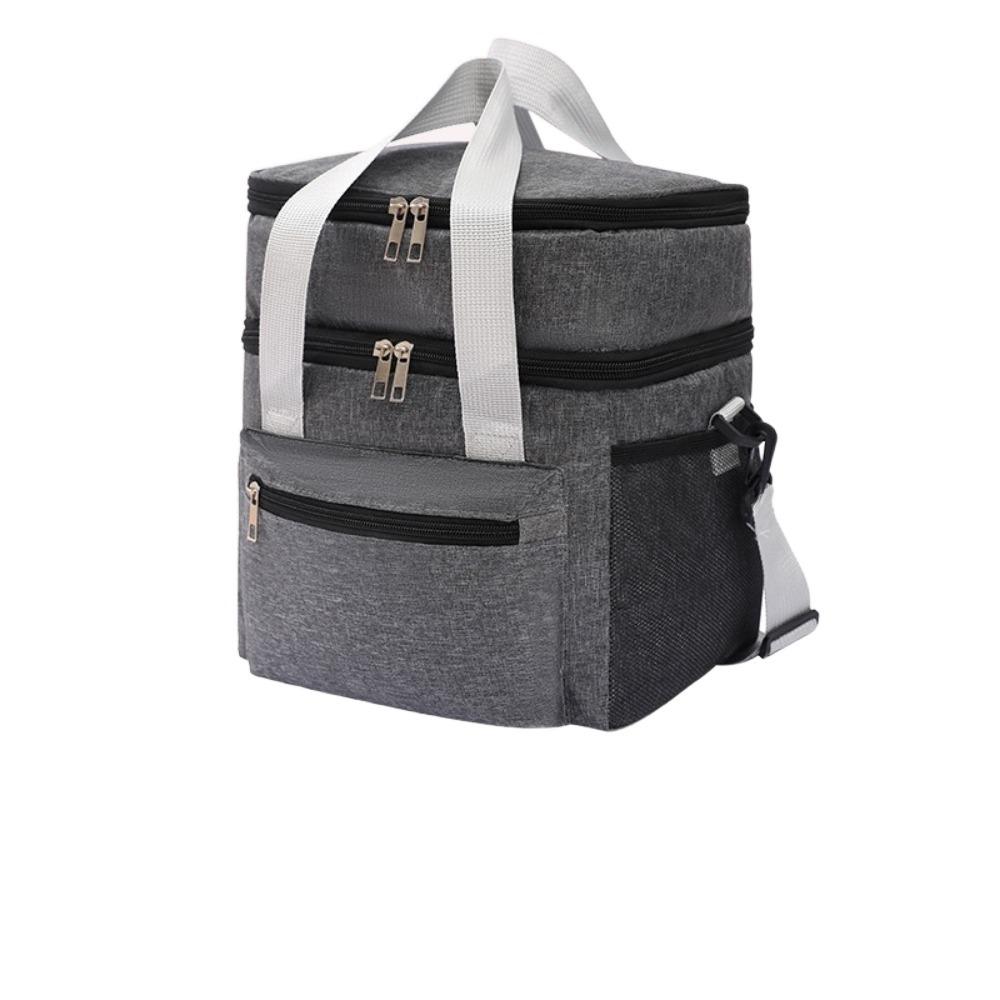 with Shoulder Strap Picnic  Bag Large Capacity Thermal Lunch Pouch  Travel Picnic