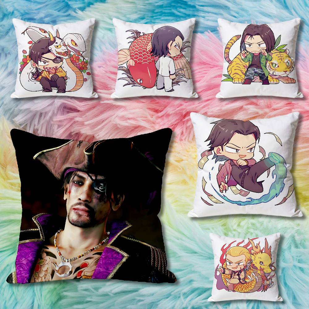 Game YYakuzas Goro Majima Various Sizes Square Pillow Case For Car Home Bedchamber Decor Custom Valentine gift