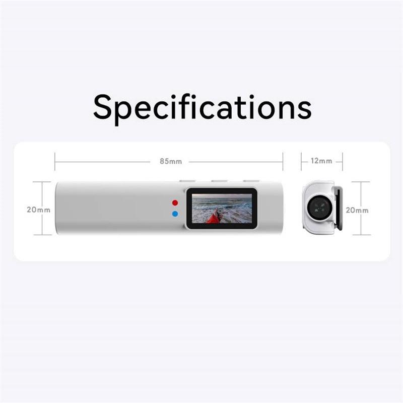 Fpv Brýle Kamera Nositelná Wifi Videokamera Videokamera 110° Širokoúhlý Objektiv Stabilizace Obrazu Vestavěná Baterie Ovládání Aplikací Fpv Kamera