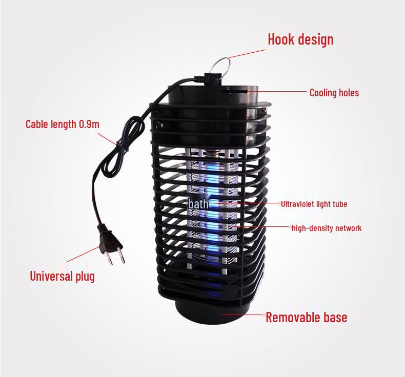 "Lampă LED Fotocatalitică Silențioasă pentru Uciderea Țânțarilor - Repelent Electronic pentru Țânțari Fără Radiații & Cadou"