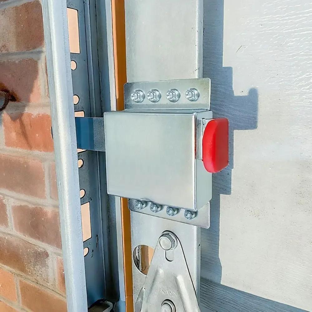 Essential Galvanized Steel Garage Door Locks Thicken Heavy Duty Slide Latch Anti-Theft Door Locking Kit Garage Doors