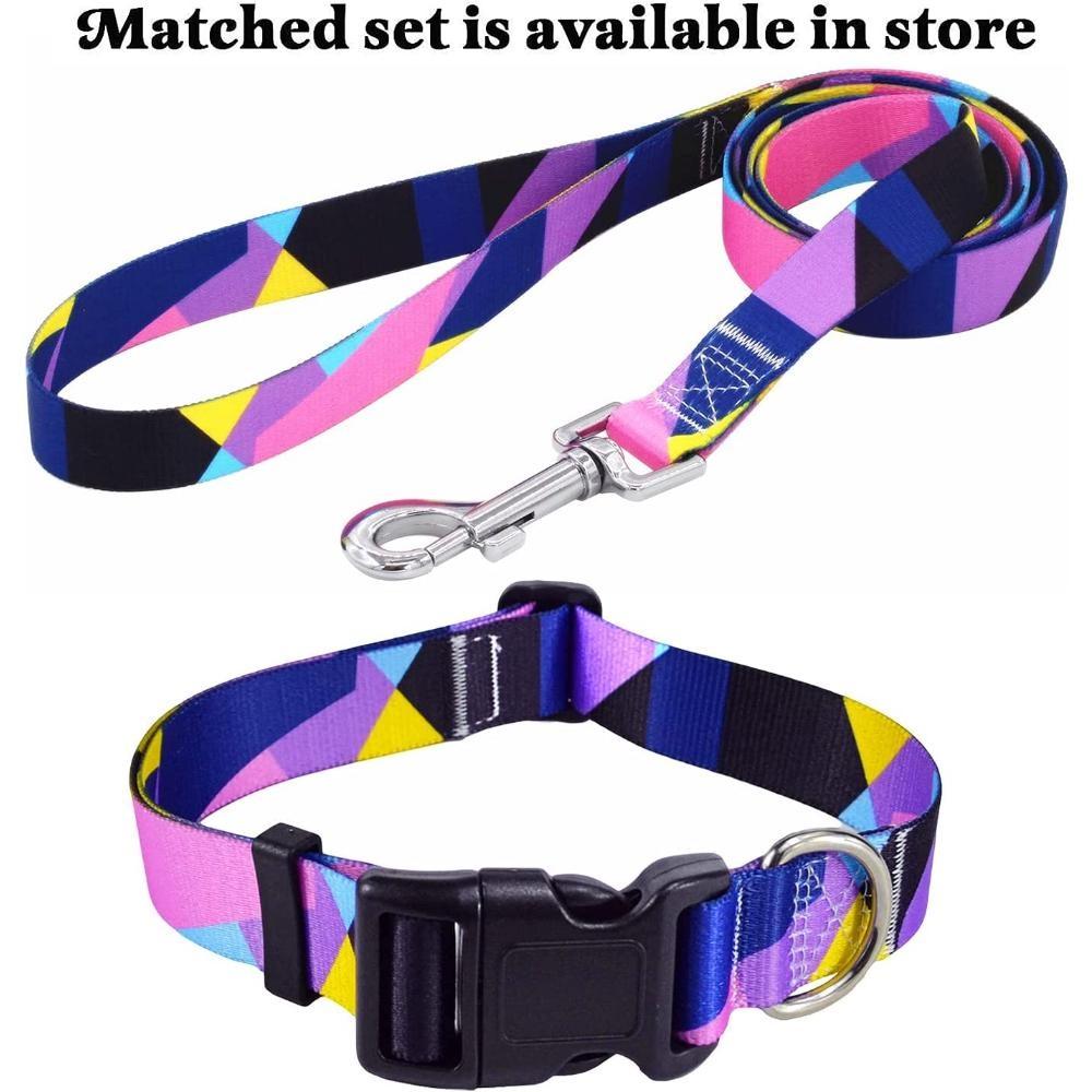 

Ошейник для собак с американским флагом — патриотический узор с американским флагом (Классическая американка, размер S.) 1pcs фиолетовый