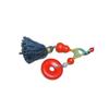 Cinnabar Red Peace Gourd Keychain - Elegant Unisex Fashion Accessory