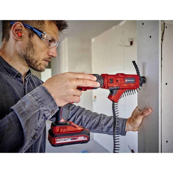 Einhell Chargeur De Vis Pour Visseuses Cloisons Sèches (pour Vis À Fixation Rapide De Longueur 25 À 55 Mm, Embout Inclus)