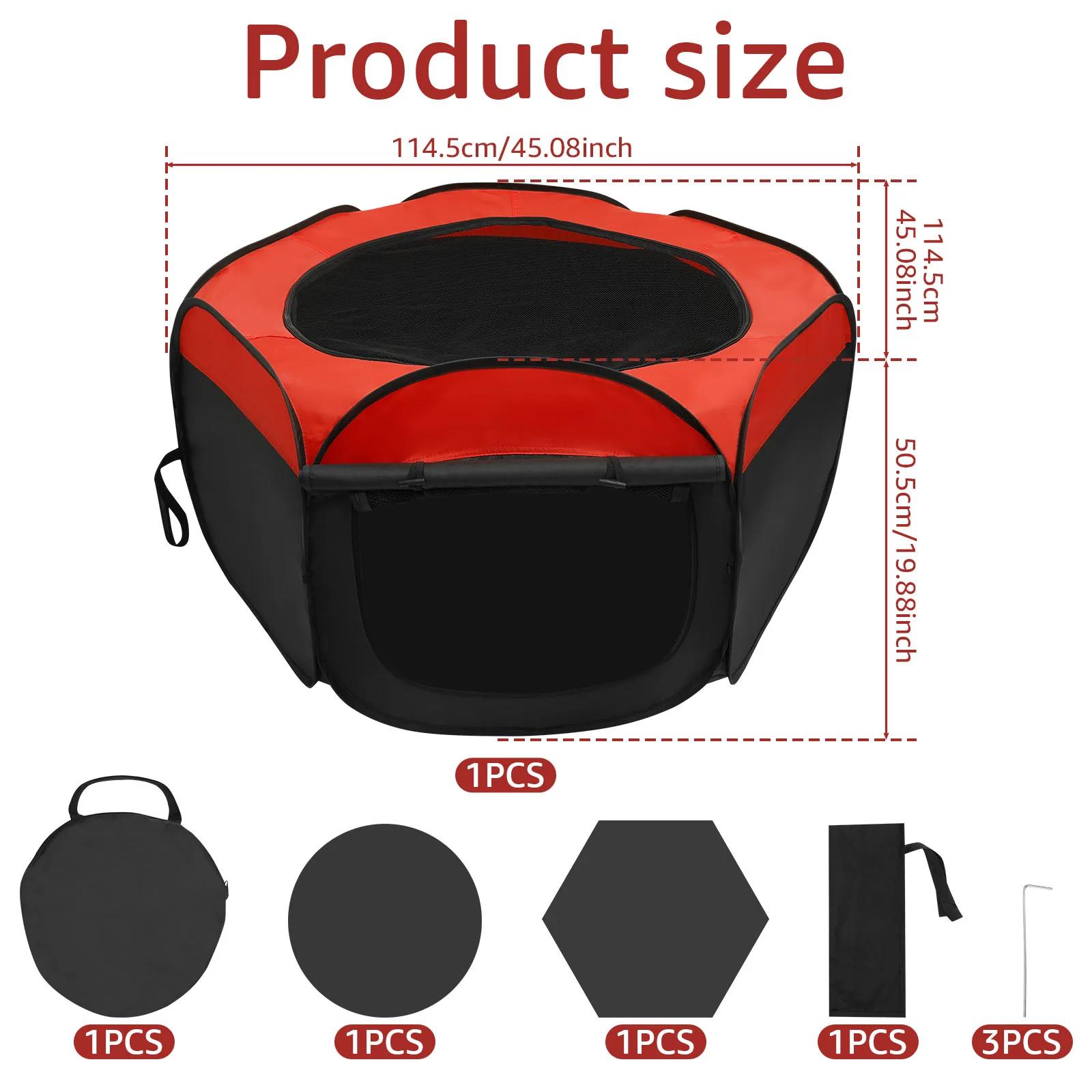 Ящик для цыплят из ткани Оксфорд складной брудер для цыплят с сумкой для хранения двойная дверь стартовый набор для цыплят для кошек собак кроликов 1Pc красный черный 9590₽