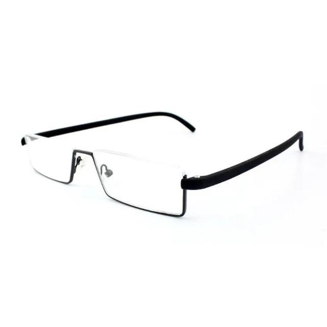 Men's and Women's Fashionable Reading Glasses Anti Blue Light Glasses+1.0+1.5+2.0+2.5+3.0+4.0 Near and Far Half Frame Style