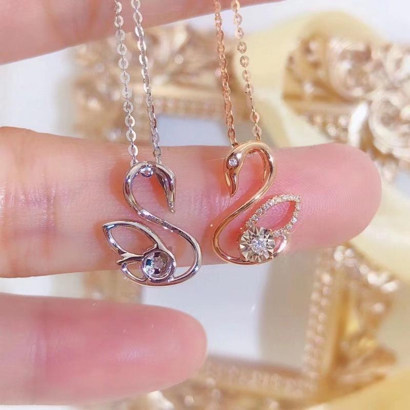 Rose Gold Swan Clavicle Necklace: Elegant & Luxurious Gift for Her (2022)
