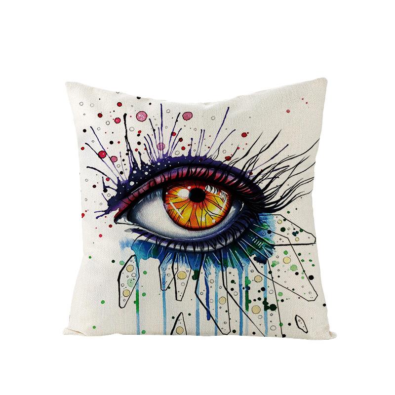 Home Polyester Pillowcase Without Pillow Core Simple Square Sofa Cushion Cover Waist Pillowcase Home