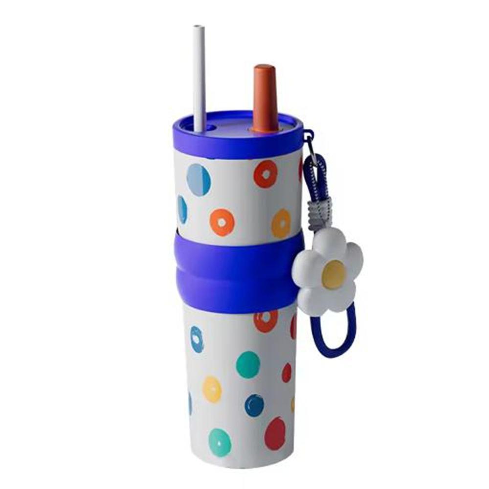 Ceramic Coated Vacuum Cup Stainless Steel Thermal Water Bottle Practical Vacuum Mug  Sports