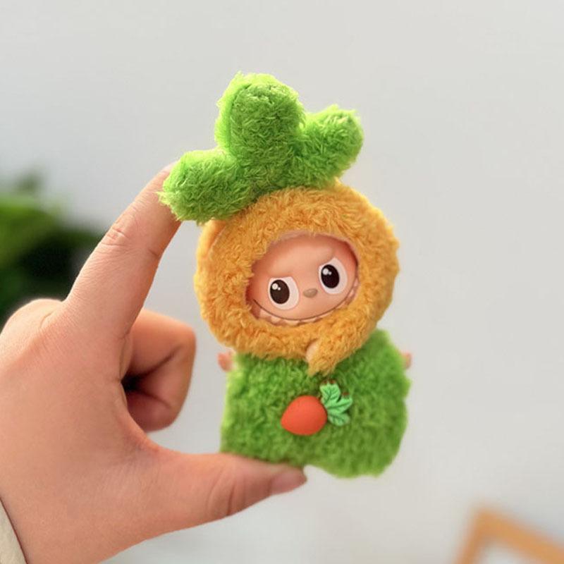 Mini Version 4.0 Vinyl Face Plush Blind Box Doll Clothes Christmas Set Small Nose Gaga Heart Bottom Password