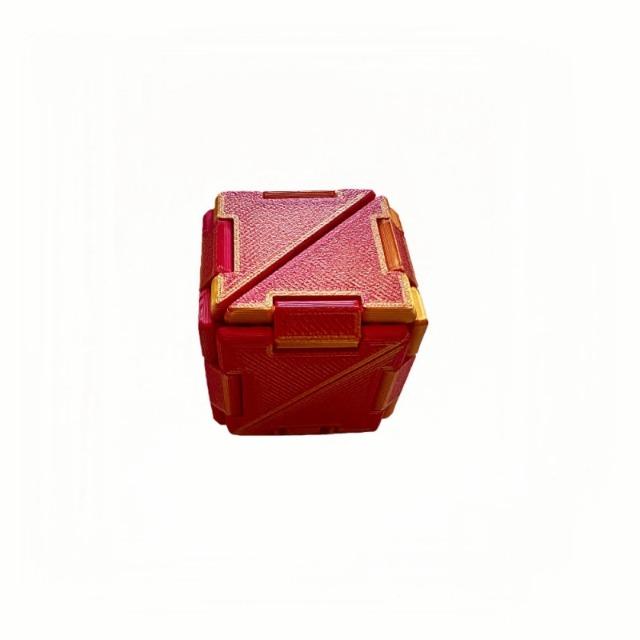 3D Printed Changeable Magic Cube Folding Illusion Puzzle Cube Anti Stress Fidget Toy Educational Toys For Kids