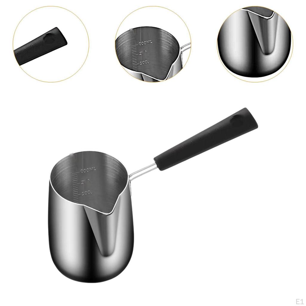 Chocolate Melting Pot Mini Soup Stainless Steel Condiment Sauce Pan Small Saucepan Turkish