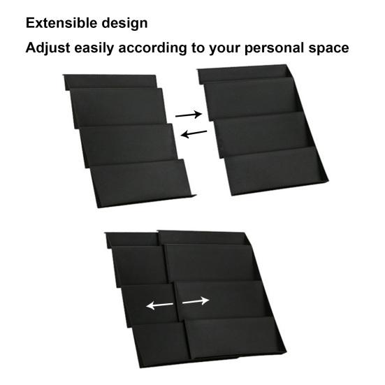 2PCS Kitchen Shelf Organizer with Stepped Layered Design PP Spice Organization Rack for Cabinet Storage And Pantry