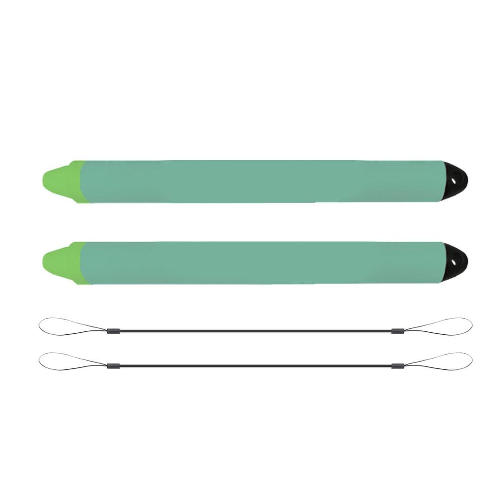 2Pcs Stylus Pen with Tethers for Touch Screens Tablet Phone Devices Kid Friendly Green