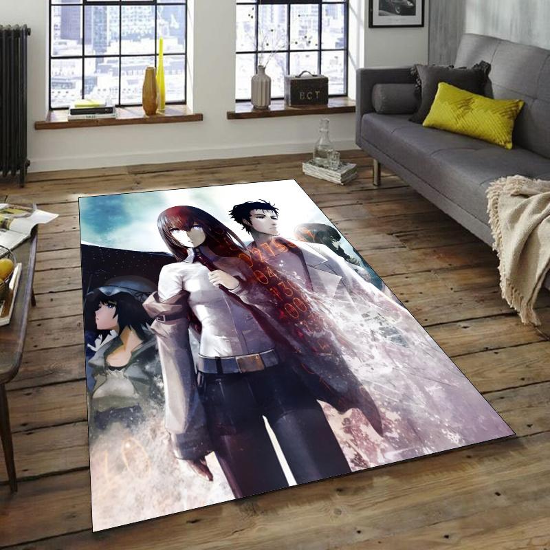 Steins;Gate Design Area Rug - Non-Slip, Soft & Cozy Floor Mat for Living Room, Bedroom, Office - Indoor/Outdoor Decorative Carpet