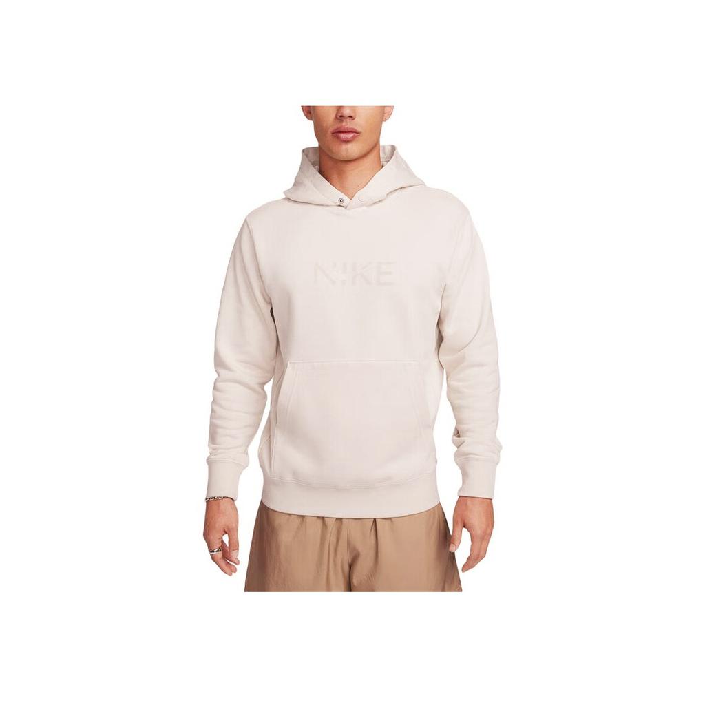 Nike Hooded Casual Warm Pullover Sweatshirt Men Tops Cream FZ4765104