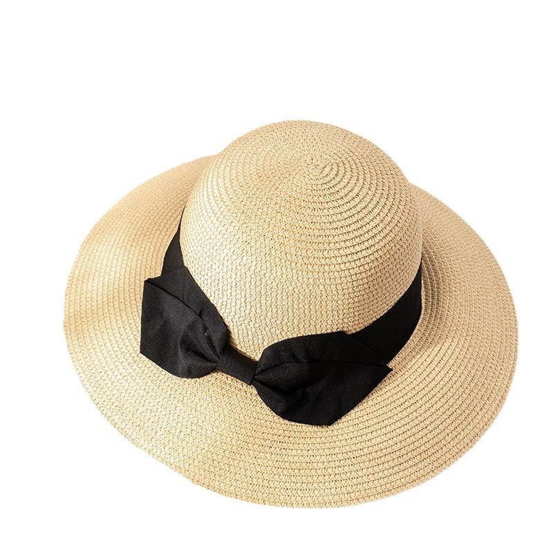 Internet Celebrity Straw Hat Women Summer Vacation Sun Protection Beach Sun Hat Sun Hat Bow Bucket Hat Basin Hat