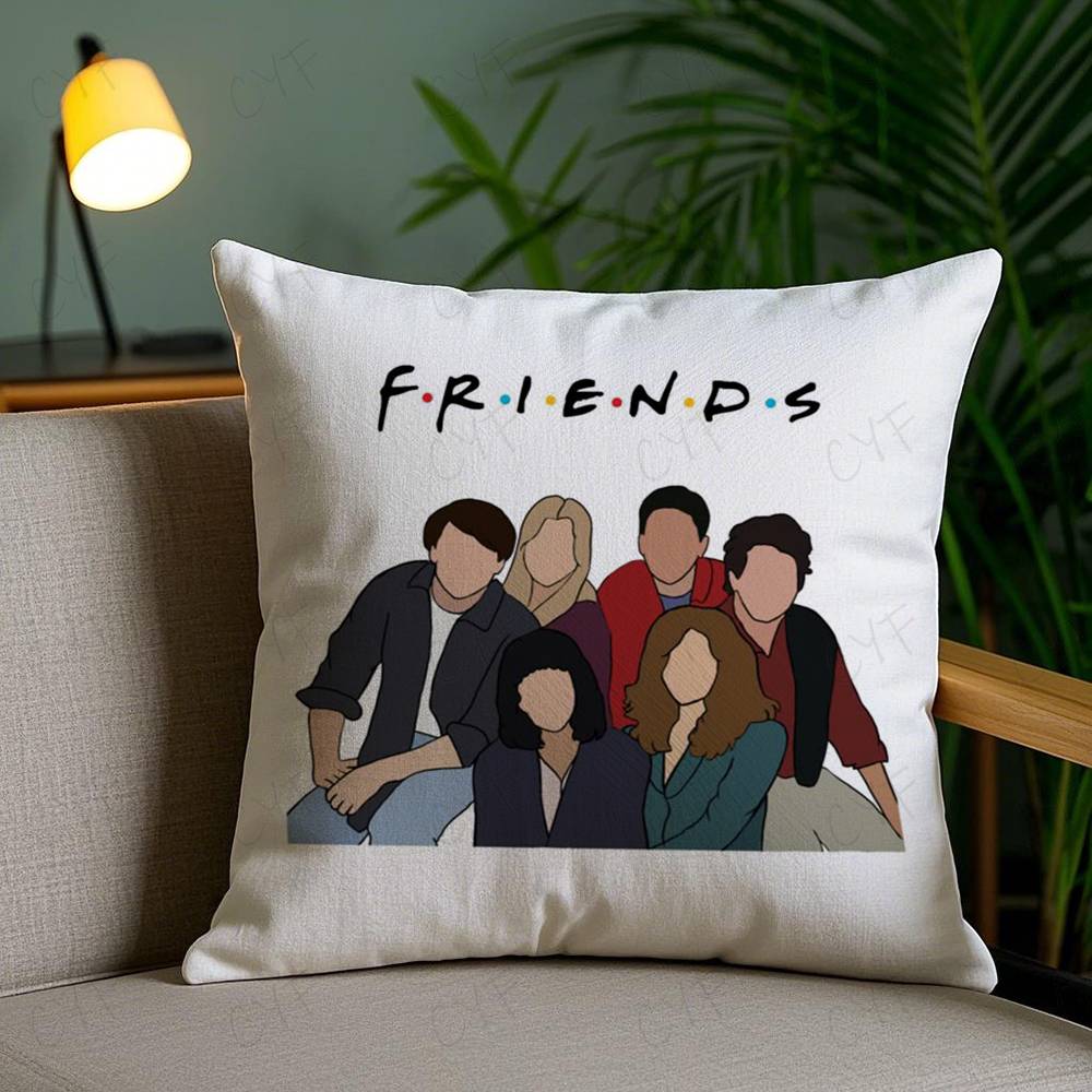 Classic F-Friends Tv Show Pillow Case Custom Printed Brushed Fleece Pillow, Baby Skin-Touch, Eco-Friendly Dye-Sublimation Cushio