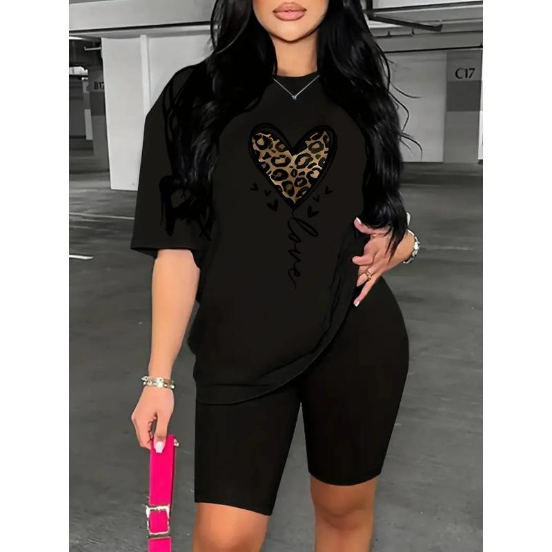 Women T shirt Funny Love Pattern Print Women Fashion Novel Short Breathable Summer Short Sleeved Harajuku Streetwear Tops Tees 5XL
