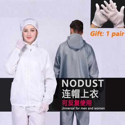 Isolation Split Type Work ClothesUnisex Reusable Anti-Static Safety Clothing With Pockets Dust-Proof Clean Paint Materials