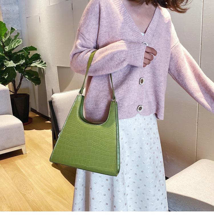 SCIONE Liten veske Nytt steinmønster Bærbar Liten firkantet veske Mote Casual Messenger-veske