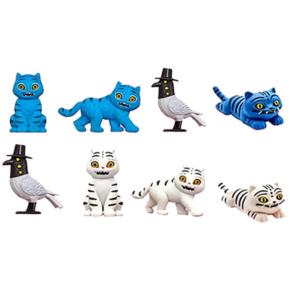 Kpop Demons Hunters Figure, Tiger Rumi, Mira Zoey, Tiger Figurine Toy, Hunt Girl Group Statue for Fans Gift,