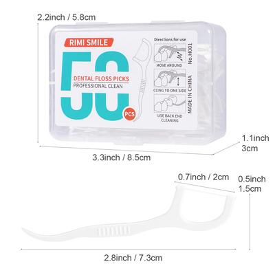 50 STÜCKE/Box - Zahnseide-Stick - Spezifikationen 1000/500/300/150 STÜCKE - geeignet für die Reinigung von Zahnzwischenräumen Werkzeuge