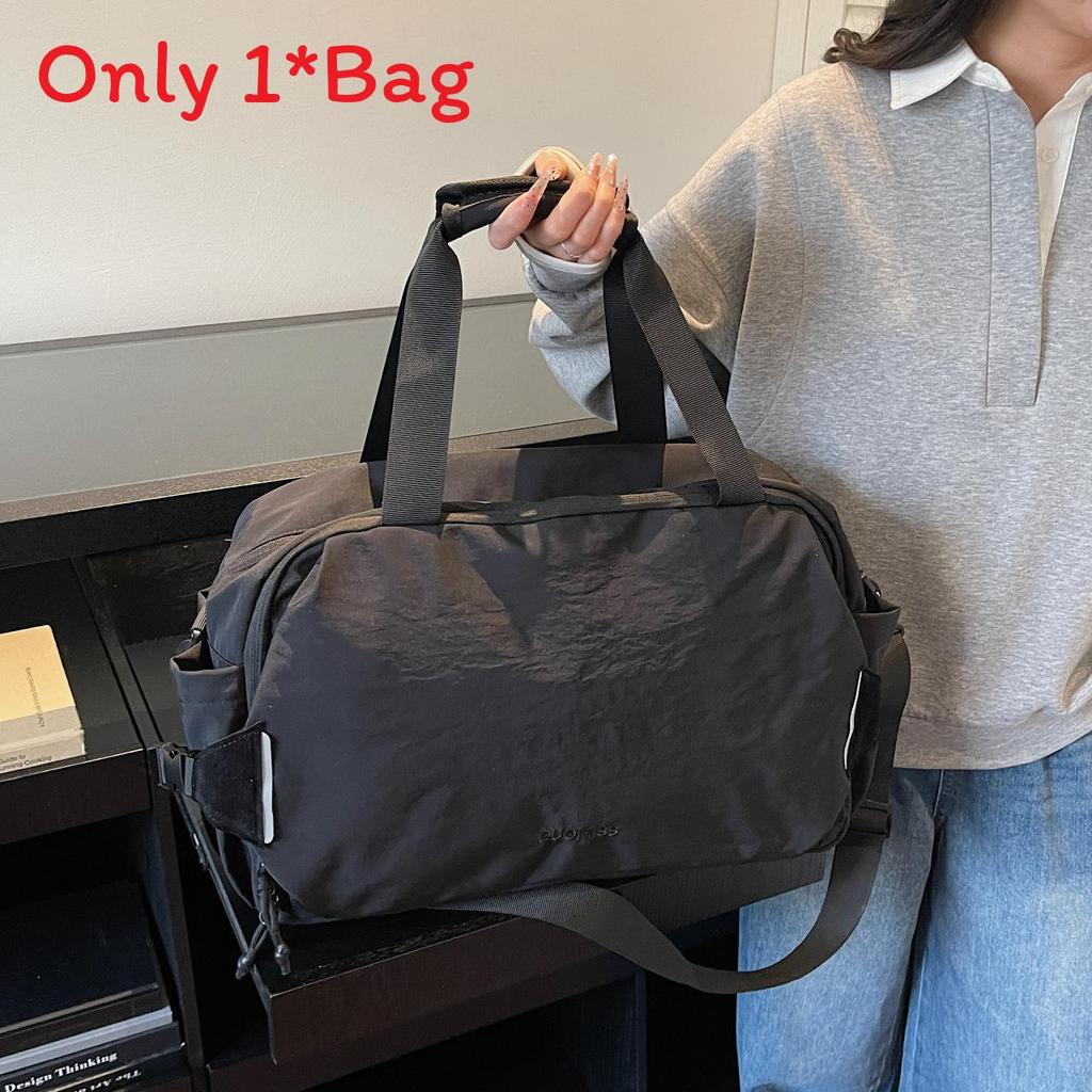 Travel Duffel Bag With Wet Dry Separation And Shoe Compartment For Men And Women