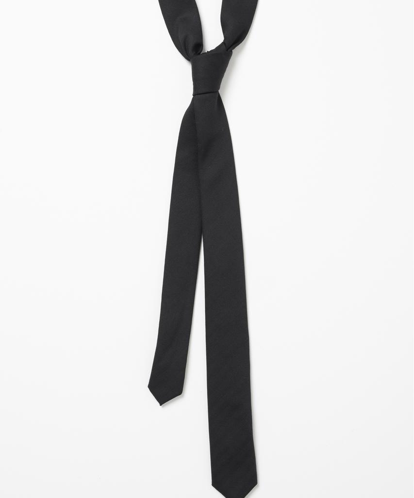 MILLO ARCHIVE Slide Wool Slim Tie [Black]