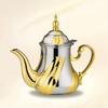 Gold and Silver Dallah Coffee Pot Sturdy Arabic Portable Easy