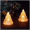 Flammenloses LED Elektronisches Kerzenlicht Weihnachtsbaumform LED Kerze Eve Kristalllicht Atmosphärenlicht Hochzeitsfeier Dekoration