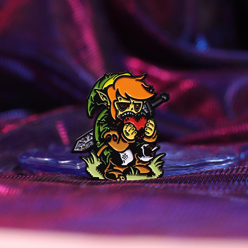 Eyecatching Zombie Cartoon Character Brooch Pin With Durable Metal Design For Everyday Use