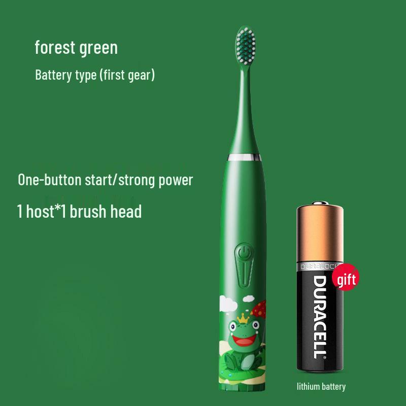 Cartoon-Themed IP7 Waterproof Kids' Sonic Electric Toothbrush with Soft U-Shaped Bristles