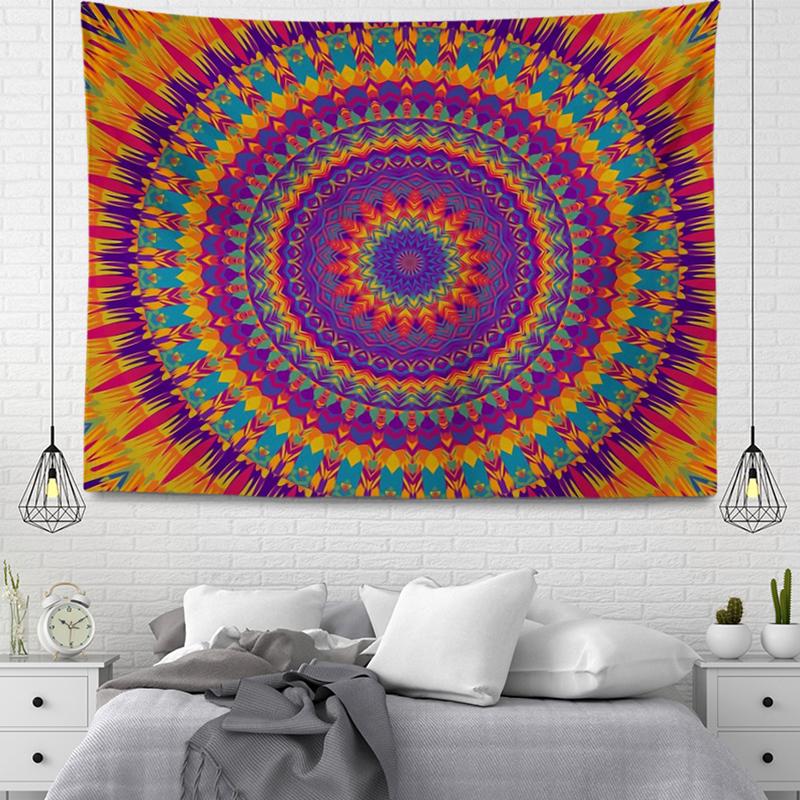 Vintage Bohemian Mandala Tapestry Aesthetic Room Home Decoration Wall Hanging Cloth Living Room Bedroom Decor Tapestries