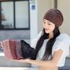 Breathable Crochet Brimless Hat for Spring and Autumn Comfortable Polyester Fabric Skull Hat for Women Daily Outfit