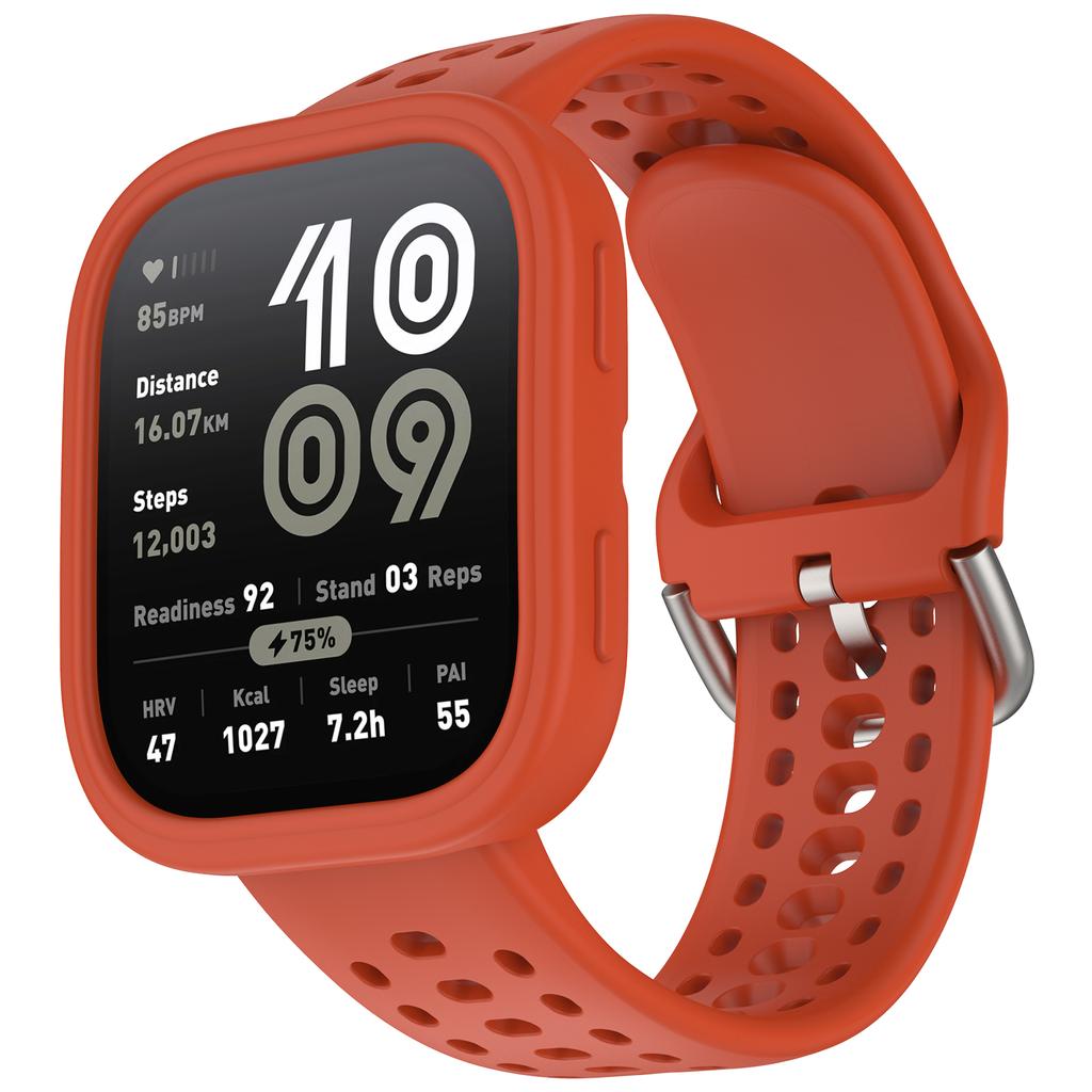 Armband+Gehäuse für amazfit bip 6 Uhrenarmband Ersatzband Armband Silikon Sport correa Armband+Abdeckung amazfit bip 6 Zubehör