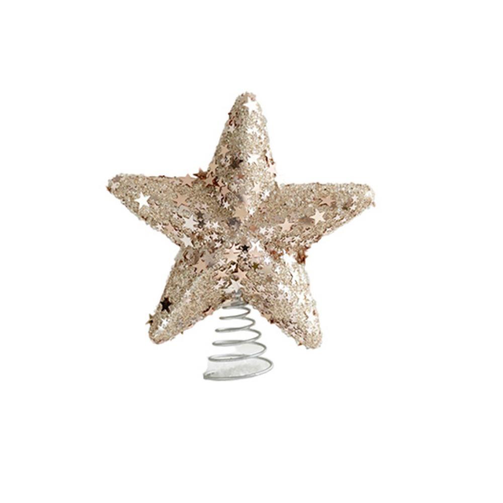 

Unique Christmas Star Topper Shiny Xmas Tree Pendant Christmas Tree Hanging Ornament Holiday Decor S шампанского