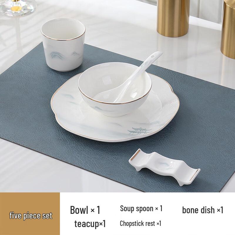 Ruyi Chinese Bone China Tableware Set