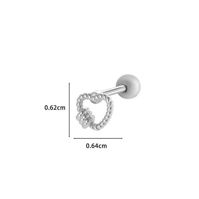 Cercei Henson Cupru Zirconiu Floare Geometrică Oțel Inoxidabil Studs Piercing Cartilaj