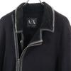 Armani Exchange Sweat Riders Jacket L Black With Thin Padding Men's Used