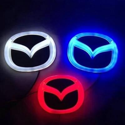 4D Led Light Emblem for 3 6 CX5 MX5 2 RX8 RX7 CX7 8 323 Car Front Rear Badge Decoration Refitting Sticker Auto Accessories