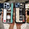 Vintage Cassette Tape Retro For iPhone 17 16 Pro Max Air 13 12 Mini 14 15 Plus 11 PC+TPU Back Cover