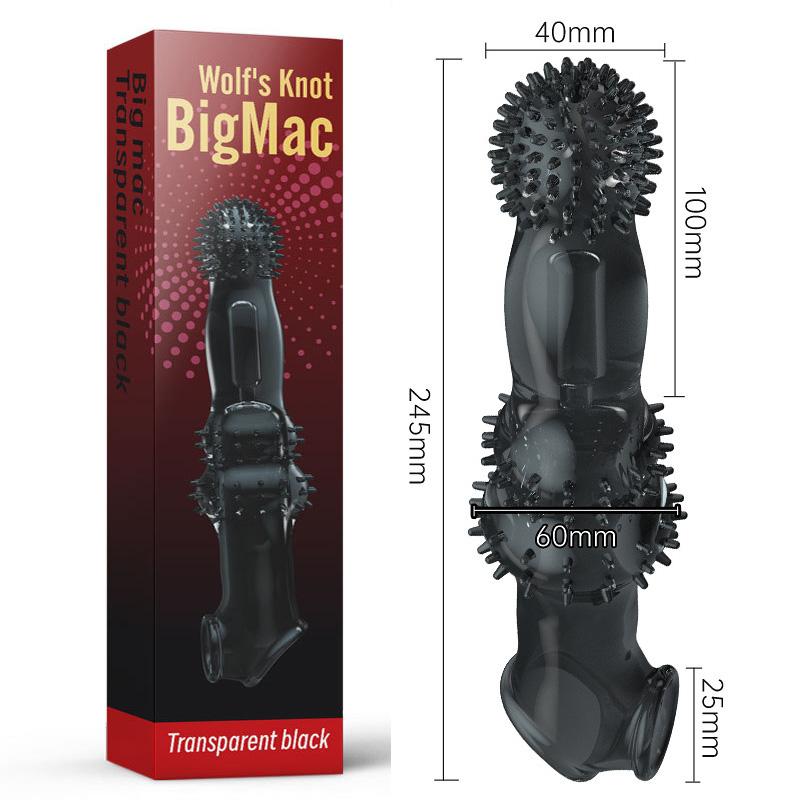 Extend Penis Enlargement Sleeve Vibrator Cock Ring Reusable Condoms Sex Toys for Men G Spot Vibrating