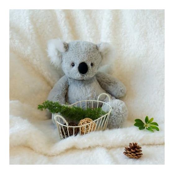 Apricot Lamb Classic Koala Plush Toy, Soft and Cute, Fluffy Classic Koala, Suitable for Boys and Girls 25cm
