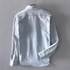 Bumbac Primăvară Toamnă Cămașă Denim cu Mânecă Lungă Bărbați Casual High Street Îmbrăcăminte Masculină Top Cămașă Clasică Palton