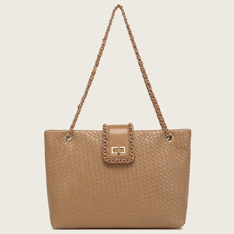 Summer Popular Simple Underarm Bag Women's New Fashion Chain Shoulder Bag Commuter Small Tote Bag